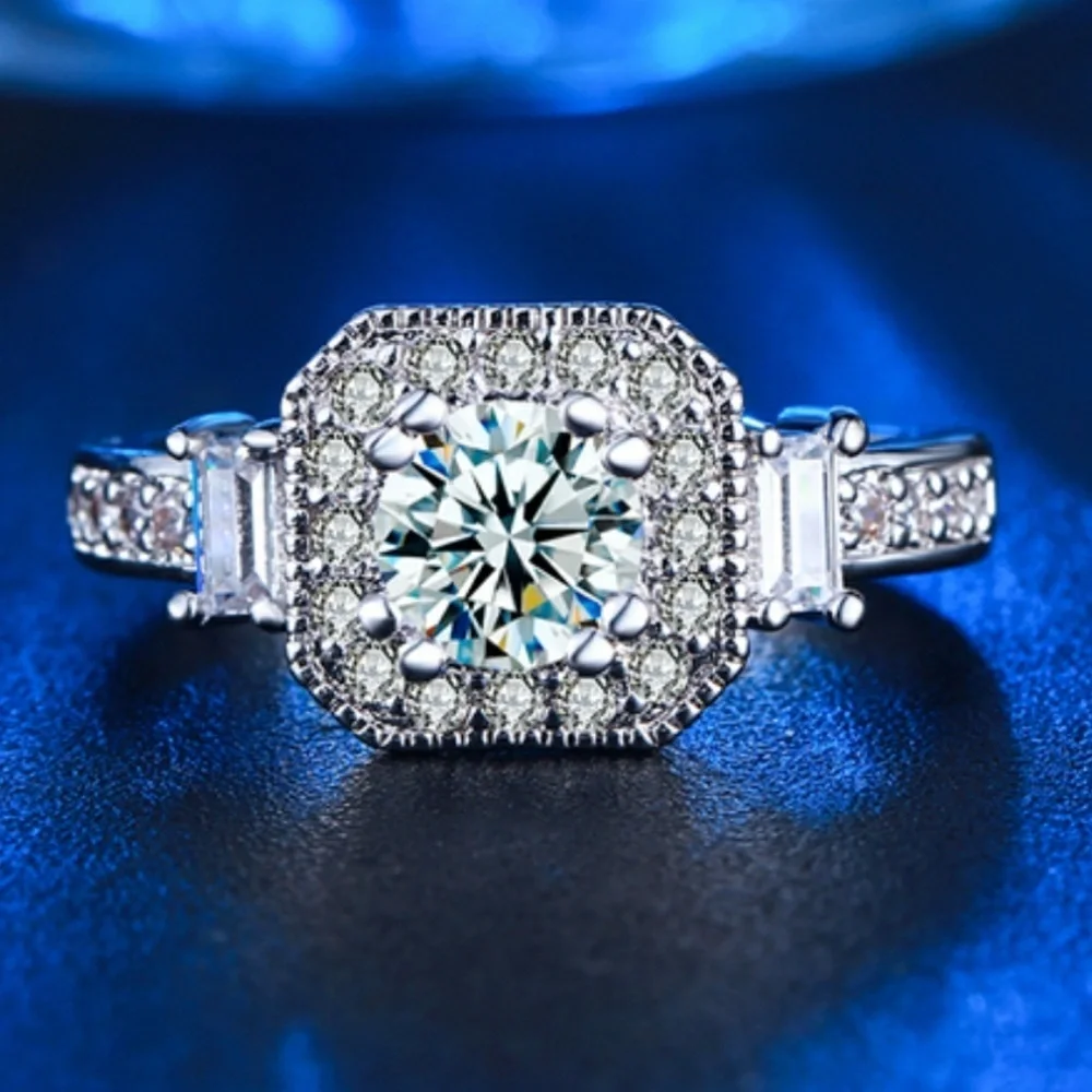 Sterling Silver Ring CZ Size 7 .925